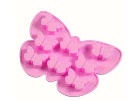 Molde silicona mariposa con 8 maripositas